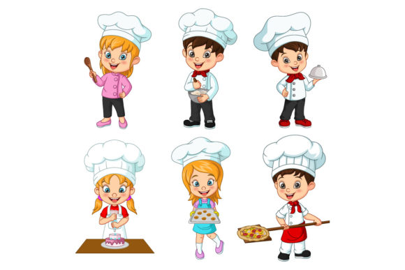 Cute Cartoon Children Chef Collection: A Designer’s Review