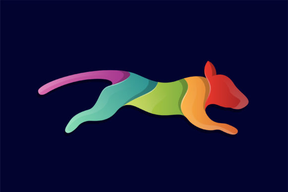 Review: Colorful Running Dog Logo for Embroidery