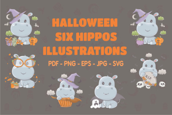 Review: Halloween Animals, Cute Cartoon Hippo for Stitchers
