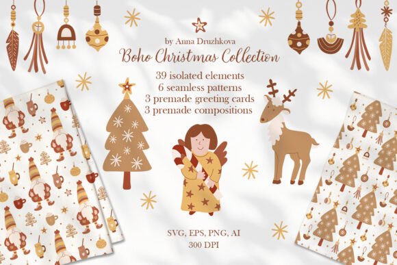 Reviewing the Boho Christmas Collection for Embroidery